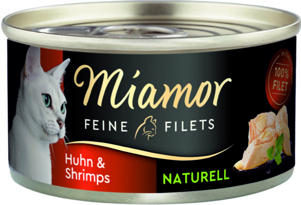 Miamor Feine Filets Natur.Huhn Shrimp 80gD