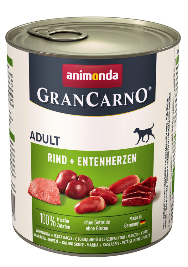 GranCarno Ad. Rind-Entenherz 800gD