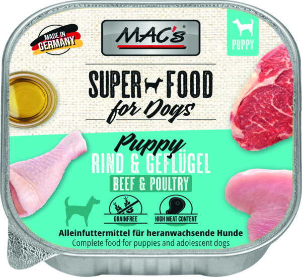 MAC's DOG Puppy Rind & Geflügel 150g