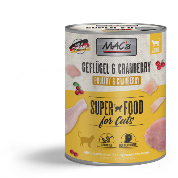 Macs Cat Geflügel+Cranberry 800gD