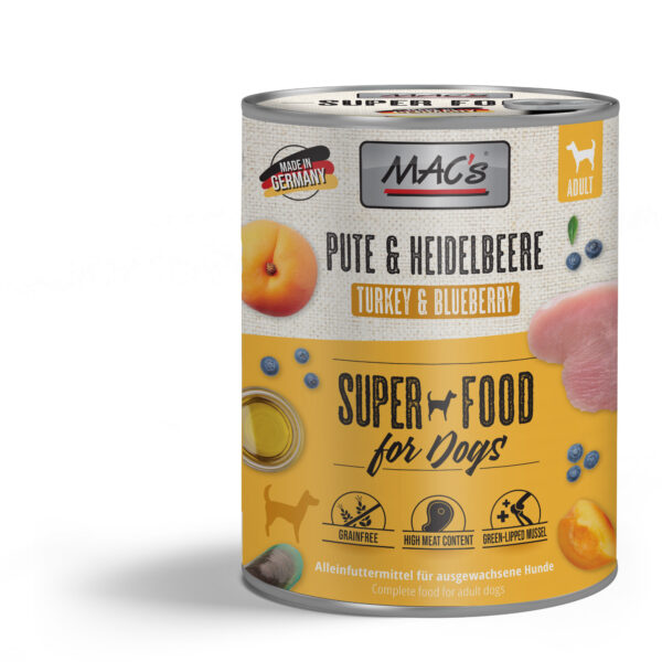 MAC's DOG Pute & Heidelbeeren 800g