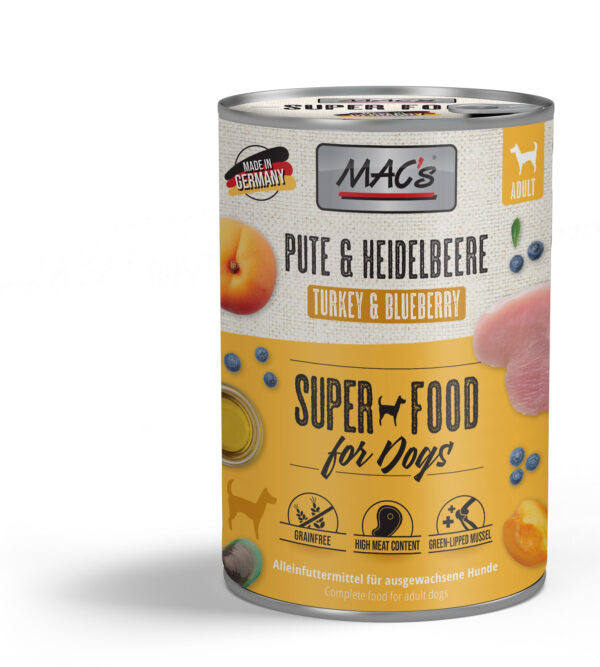 MAC's DOG Pute & Heidelbeeren 400g