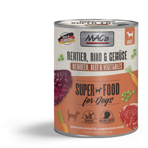 MAC's DOG Rentier & Gemüse 800g