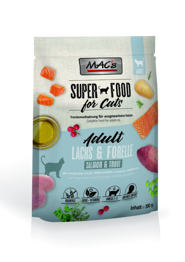 Macs Cat Adult Lachs+For. 300g