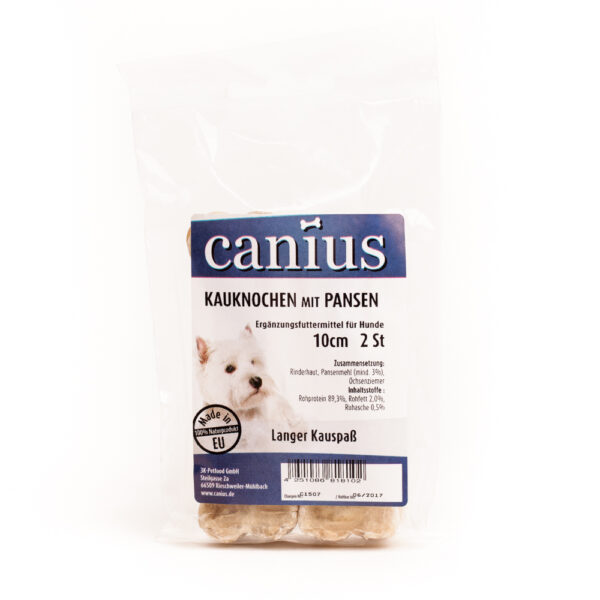 Canius EU Kauknochen gefüllt Pansen 10cm 2er