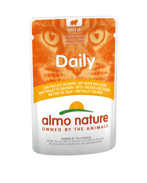 Almo Nature Cat Daily Huhn-Lachs 70gP