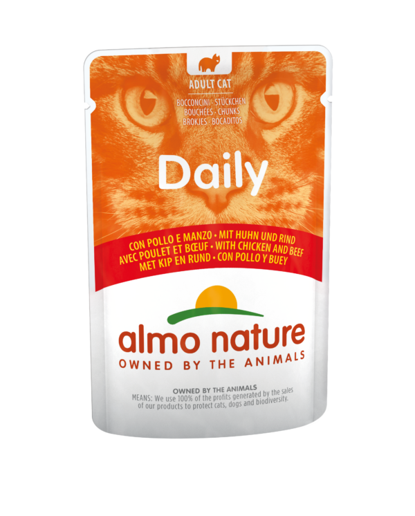 Almo Nature Cat Daily Huhn-Rind 70gP