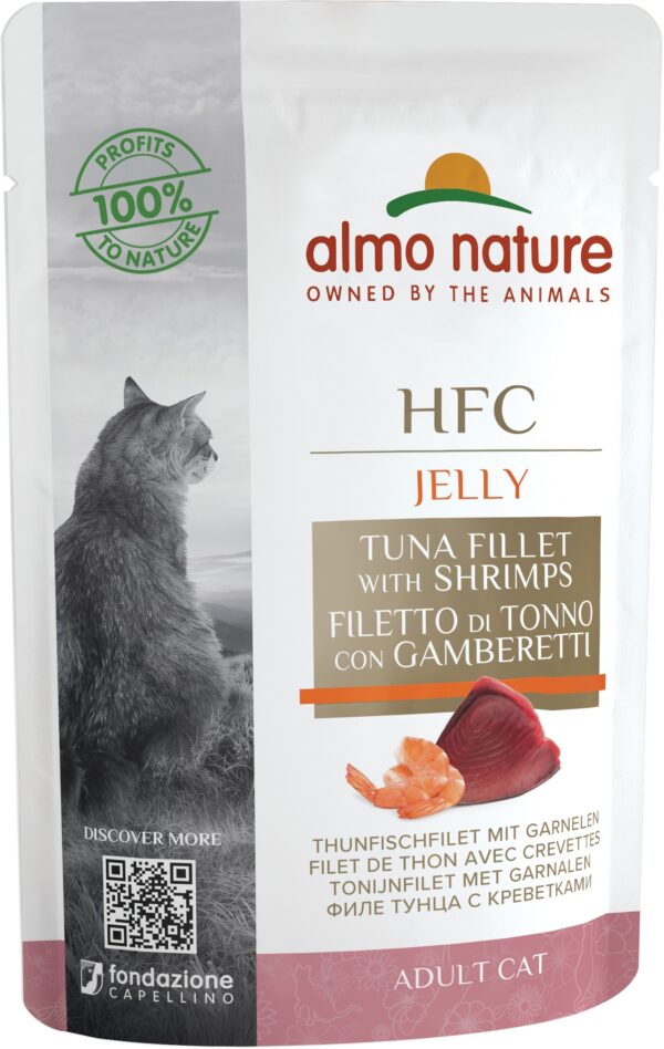 Almo Nature Cat Cl.Jelly Thun+Gar. 55gP