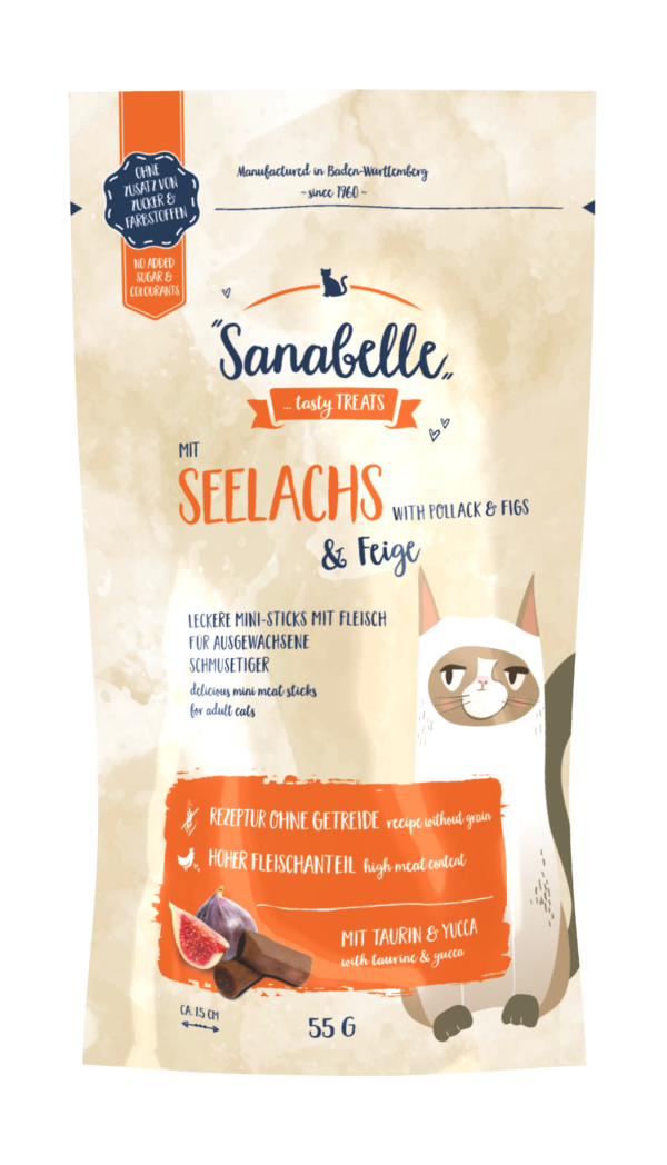 Sanabelle Snack Seelachs+Feige 55g