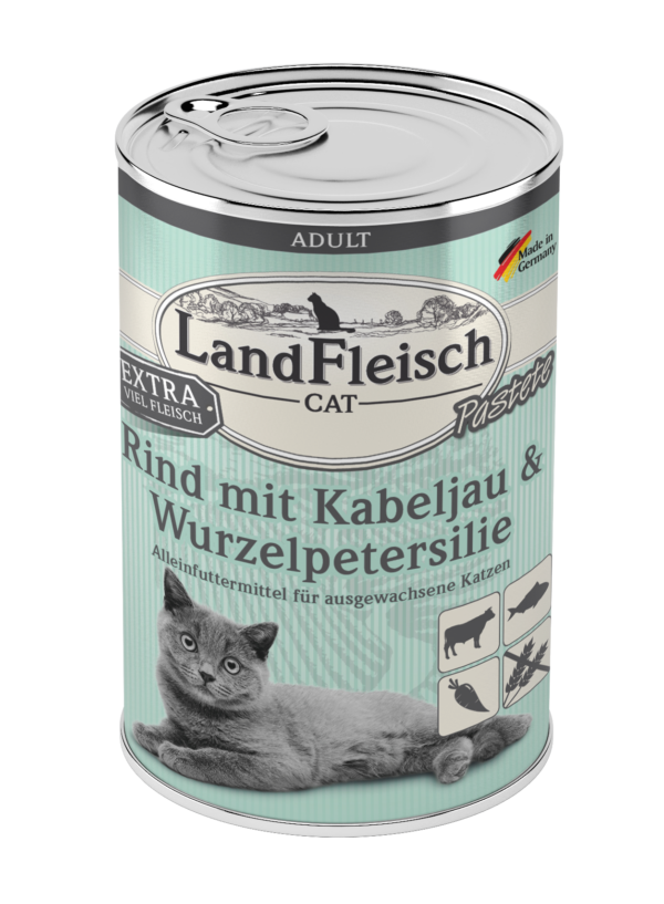 Landfleisch Cat Past Rind+Kabel.400gD