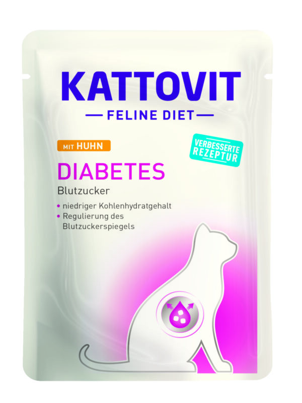 Kattovit Diabetes Huhn 85gP