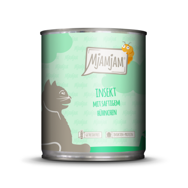 MjAMjAM Katze Insekt+Huhn 800gD