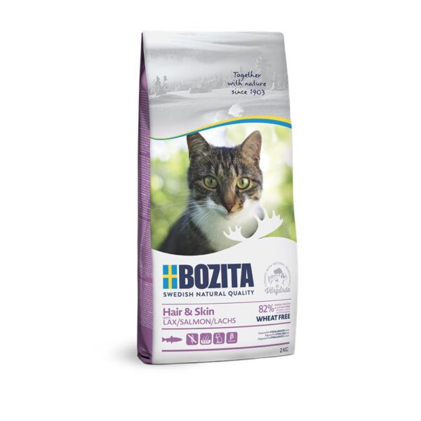 Bozita Cat Hair+S WheFr Salm 2kg