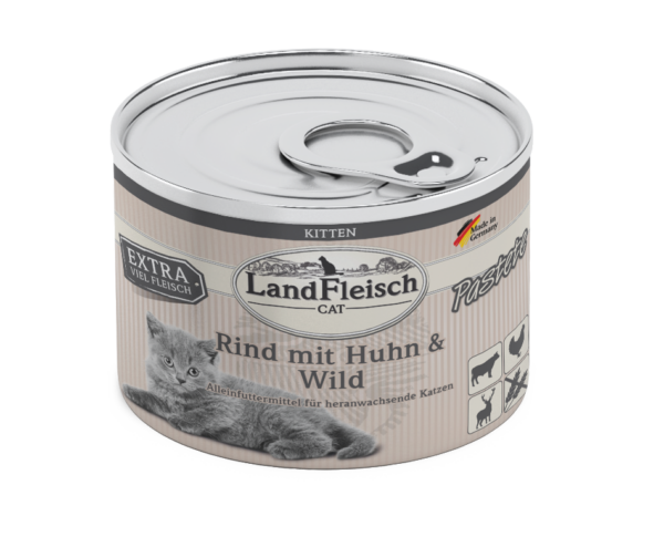 Landfleisch Cat Kitten Rind Huhn195gD