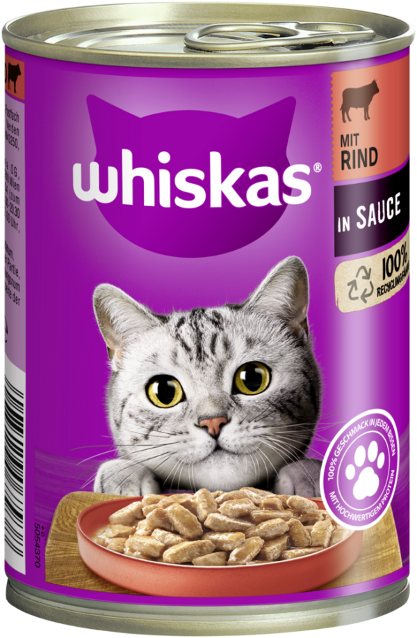 Whiskas Sauce Rind+Leber 400gD