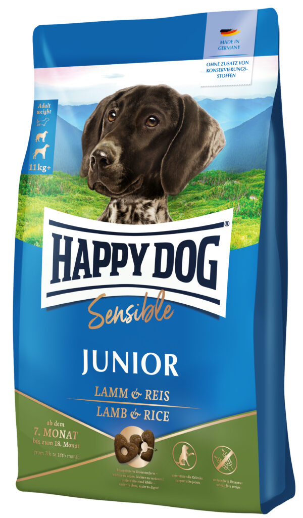 HappyDog Sensi Junior Lamm Reis 10kg